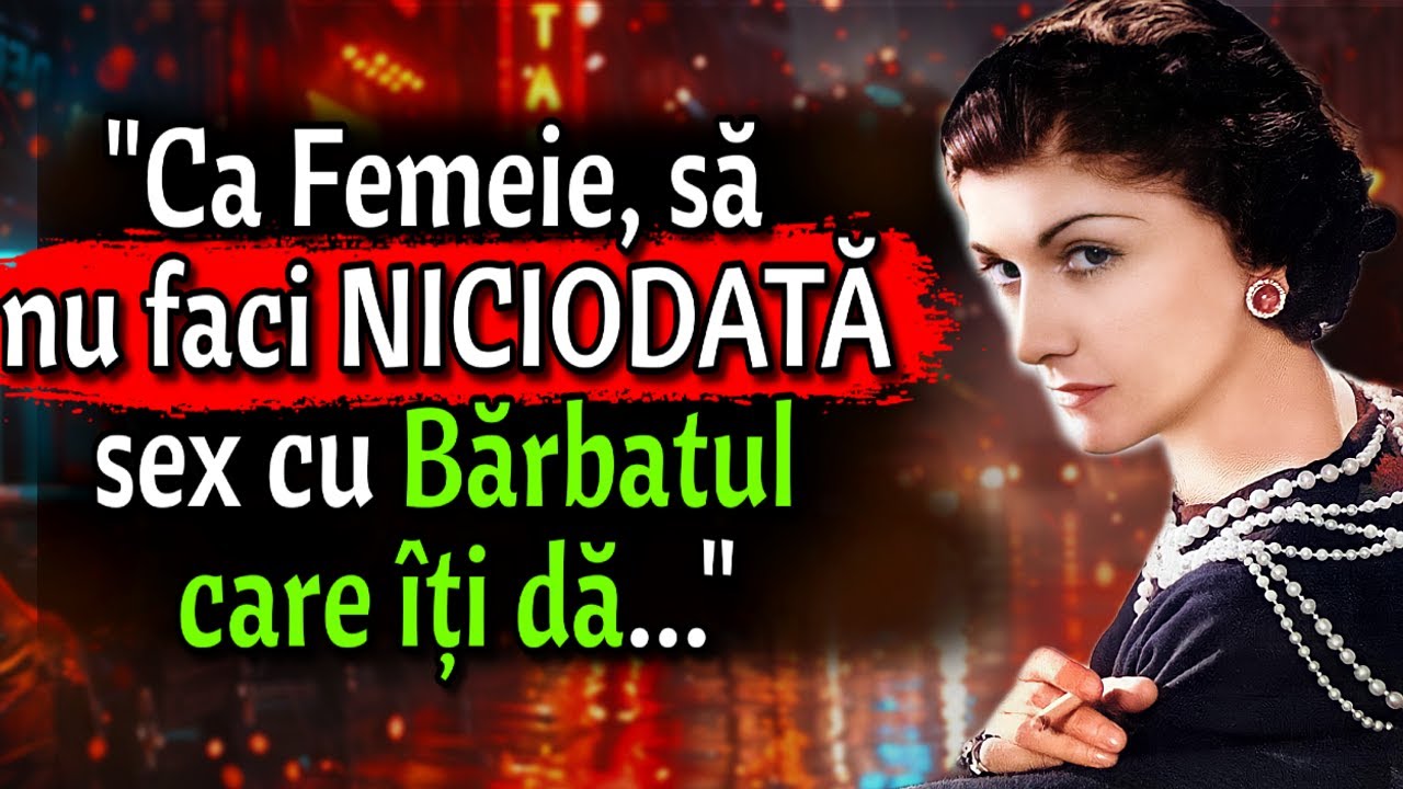 GREȘEALA pe care o fac Femeile cu Bărbații și rămân cu BUZA UMFLATĂ | Legile de Viață ale lui CHANEL