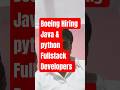 Boeing Software Engineer Job | Java Python React | Apply Before Jan 13
