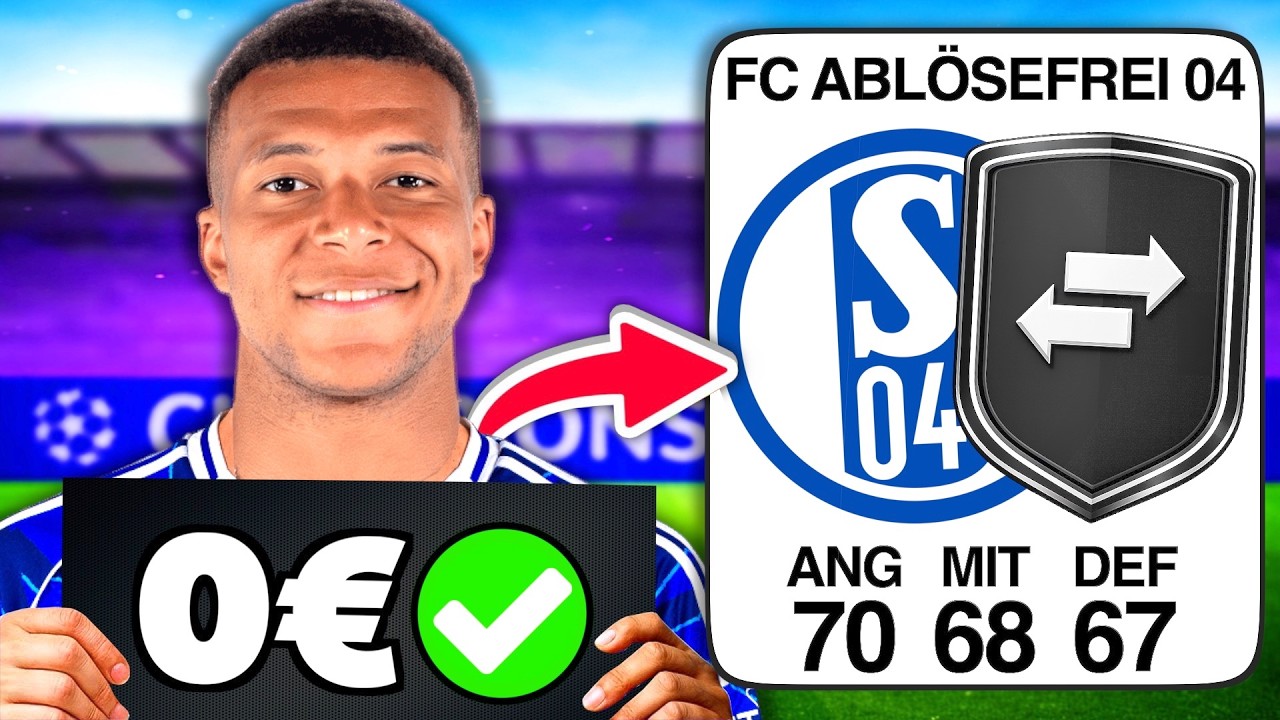 Kann ich Schalke NUR mit ABLÖSEFREIEN SPIELERN zum CHAMPIONS LEAGUE SIEG führen? 👀🏆