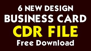 Free Download Top 6 business cards Design CDR File by Farooq Graphics | CorelDraw 2019