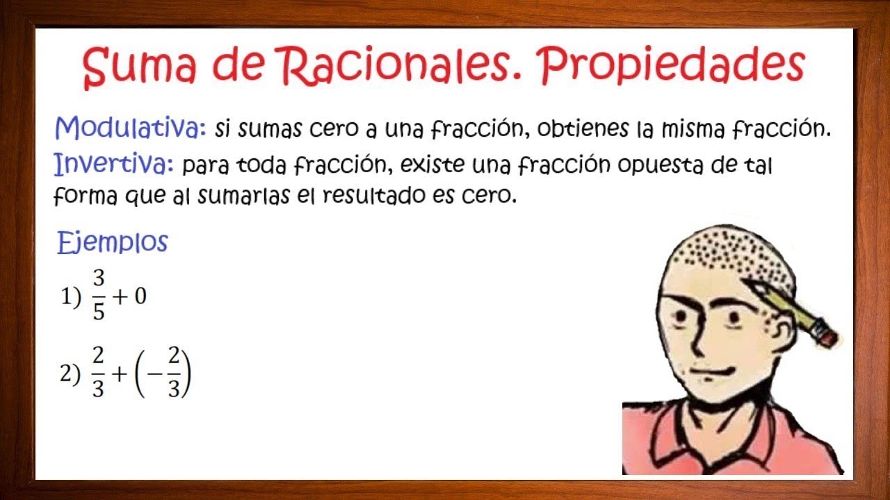 Propiedades de la suma de los números racionales