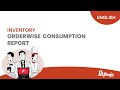 Petpooja | Orderwise Consumption Report | English