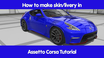 Assetto Corsa I How to make skin tutorial