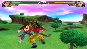 Dragon Ball Z Budokai Tenkaichi 3 - Goku SSJ4 Vs. Vegeta SSJ4