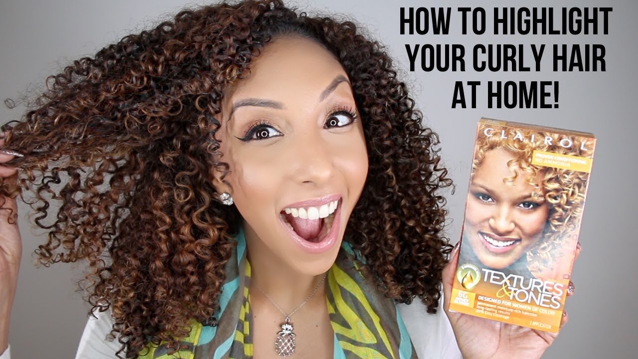 How To Highlight Curly Hair At Home Clairol Professional Textures Tones Biancareneetoday