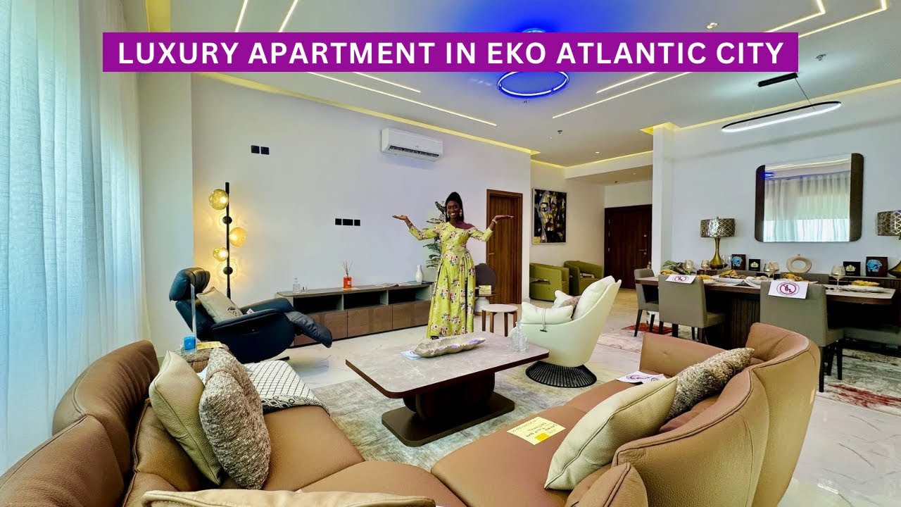 Внутри роскошной трёхкомнатной квартиры в Eko Atlantic City | Phoenix Towers