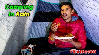 Overnight Solo Camping In Rainy Weather | Rain Camping Uttarakhand | Unknown Dreamer