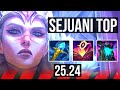 SEJUANI vs RENEKTON (TOP) | Good KDA: 7/1/4 | KR Master | 25.24