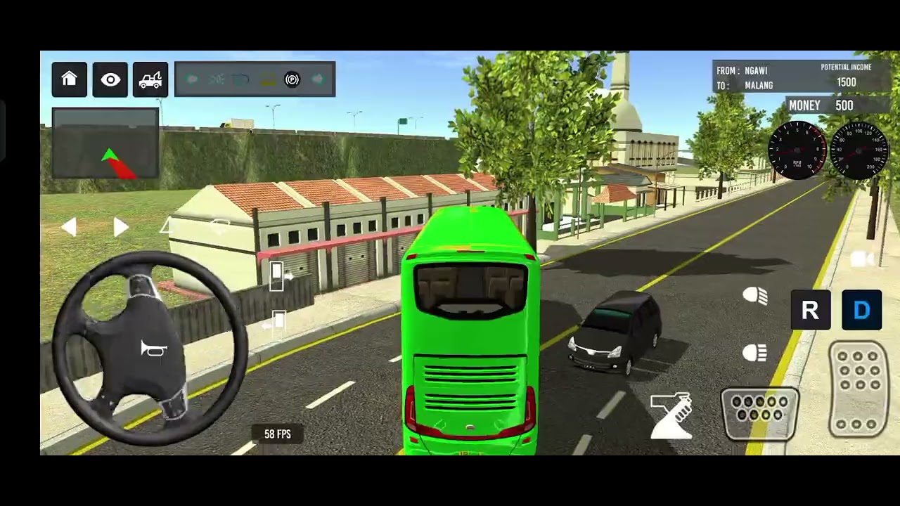 Euro Bus Driving Game PublicTransportation 2024 Indonesia BusSimulator Android Gameplay #86.