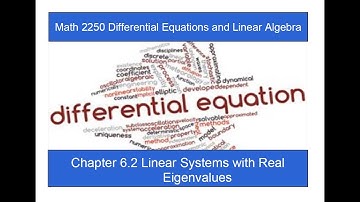 Chapter 6.2 Linear System with real eigenvalues