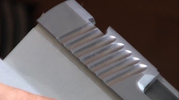 1911 Build 2 (9mm) - Part 10 - Slide Serrations Cutting