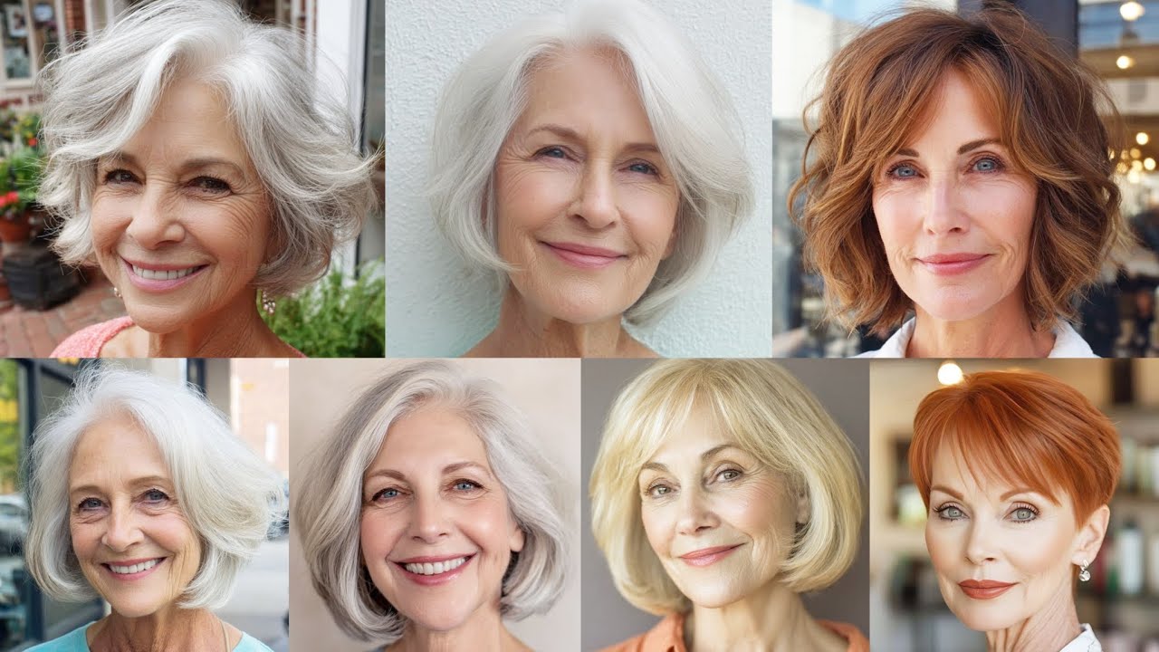 Elegant and Low Maintenance Short Haircut Ideas for Older Women  | Stylish & Easy Hairstyles
