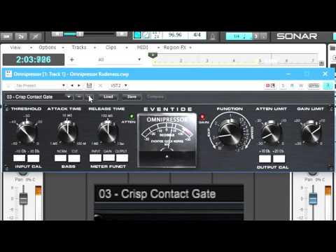 Eventide Omnipressor Expander and Gating Presets