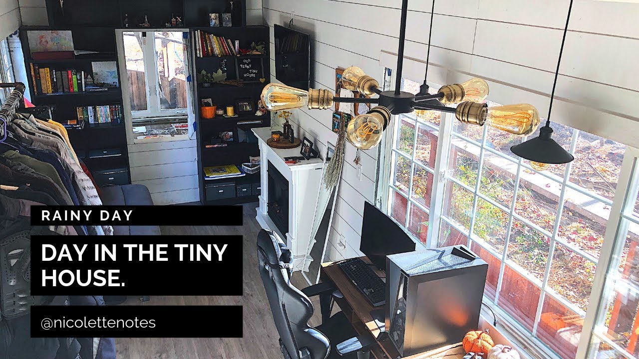 DAY IN THE TINY HOUSE! DIY TINY HOUSE VLOG