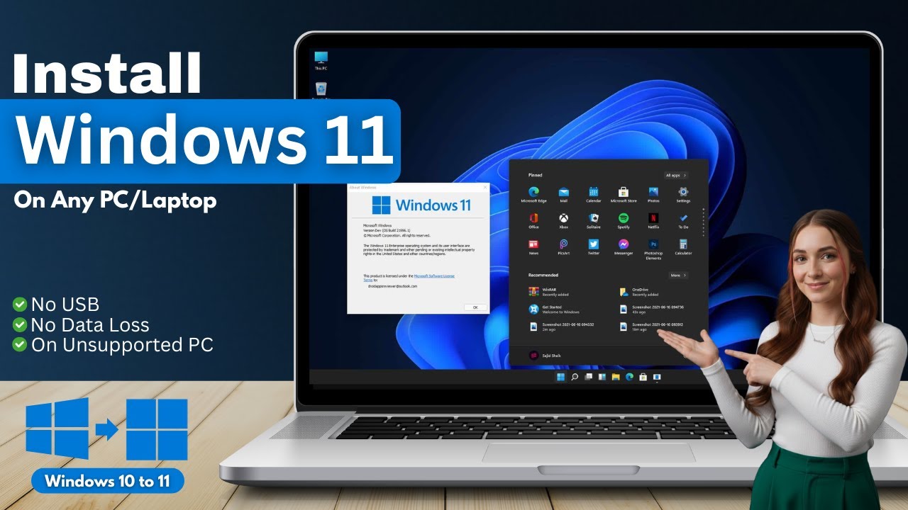 EASIEST Way to Upgrade From Windows 10 to Windows 11 - No USB & No DATA Loss (Full guide 2025)