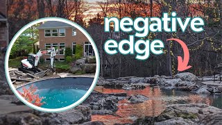 How to incorporate a negative edge on a natural pond build - From POOL to POND Part 1
