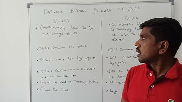 Difference between D latch and DFF // Verilog HDL // S Vijay Murugan // Learn Thought