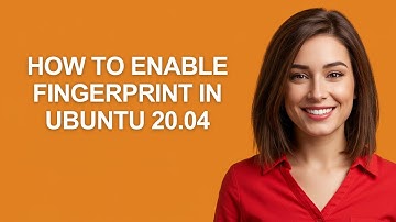How to Enable Fingerprint In Ubuntu 20.04 - AshleyHowTo