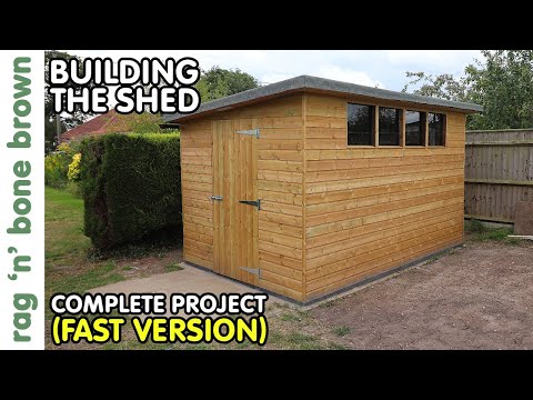 DIY Building A Shed From Scratch – Complete Project (Fast Version)