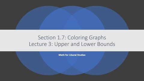 Math for Liberal Studies - Lecture 1.7.3 Upper and Lower Bounds