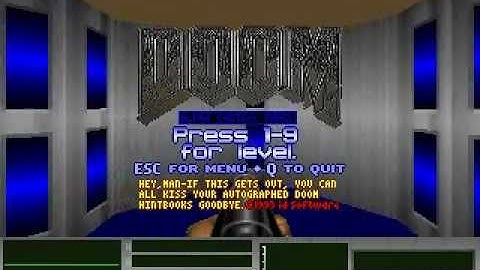 Doom 0.4 alpha - Title Screen and menu