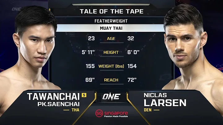 Tawanchai PK.Saenchai vs. Niclas Larsen | ONE Cham...