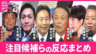 【衆院選の開票進む】 注目候補らの反応は？｜2024衆議院選挙