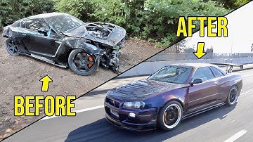 FULL BUILD | Rebuilding (And Body Swapping) Crashed 2019 R35 GTR To Widebody Nissan R34 GTR
