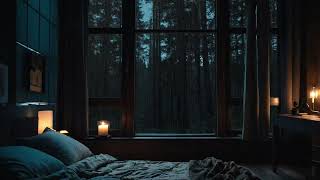 Goodbye Insomnia With Heavy Rain Sound | Pouring Rain and Thunder Sounds - Rain Sounds for Sleeping