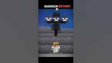 Wither in Java vs Bedrock 😱💀 Wait for End!