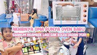 AKHIRNYA OMA PUNYA OVEN BARU | Ajak Shanum Belanja Buat Warung | Dia Ngambek Minta Yupi😁