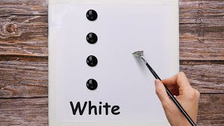 Black And White || Acrylic || Painting Technique