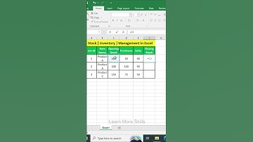 Stock [ Inventory ] Management in Excel #InventoryManagement #StockTracking #StockManagement #excel