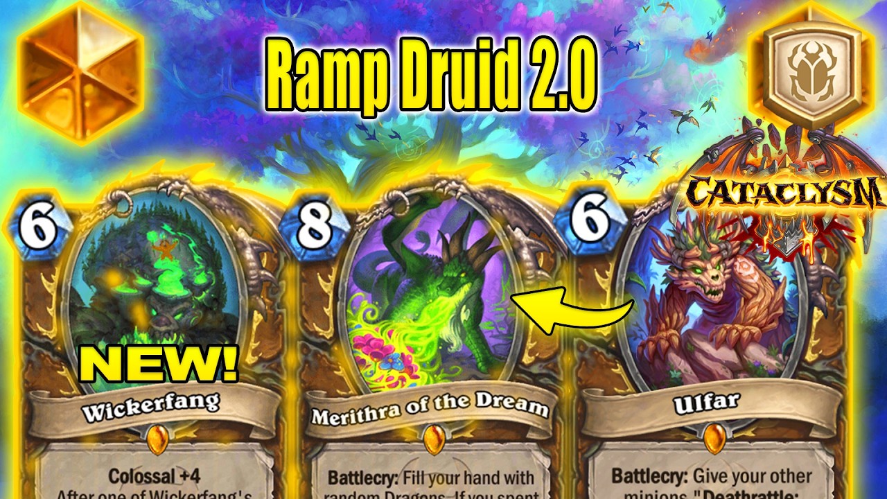 NEW Big Ramp Dragon Druid 2.0 Deck is Delightful! Best To Play For Fun ...