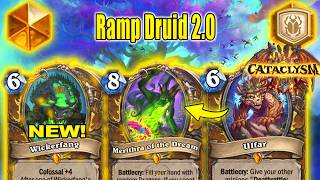 NEW Big Ramp Dragon Druid 2.0 Deck is Delightful! Best To Play For Fun At CATACLYSM | Hearthstone