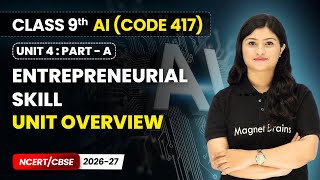 Entrepreneurial Skills - Unit Overview | Class 9 AI | Unit 4 (CODE 417) Part A | CBSE 2026-27