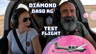 I test flight a DA50 RG... the new bird from Diamond Aircraft... with the smoothest test pilot ever.