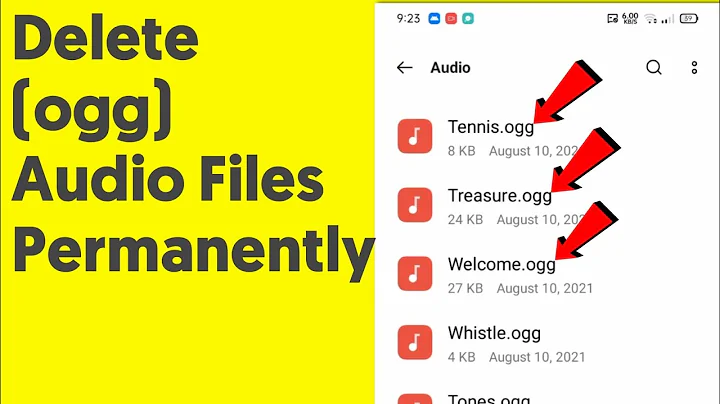 How to Delete Ogg Audio files Permanently in Android