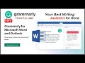 Grammarly Word Add-in | How to Add Grammarly to Microsoft Word in 2023