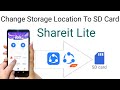 How to change shareit lite storage location to sd card