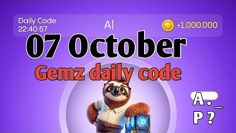 Gemz daily code today 7 October | Gems daily code today | Gemz code today #gemz