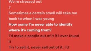 twenty one pilots: Stressed Out (Lyrics)