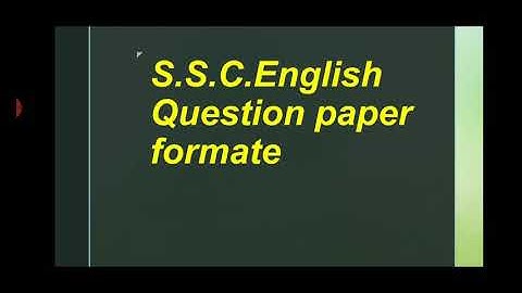 10th English Question paper formate created by Mr. Talha V.S.