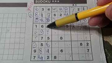 (#6532) Saturday. Two Stars Sudoku puzzle. Bonus Extra edition. 06-03-2023 Extra part 1 of 4