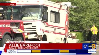 Tactical police tear Winnebago open, arrest barricade suspect in Henrico County