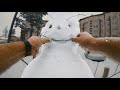 CHEESE 🤪❄⛄  how to have fun making a snowman with kids tutorial