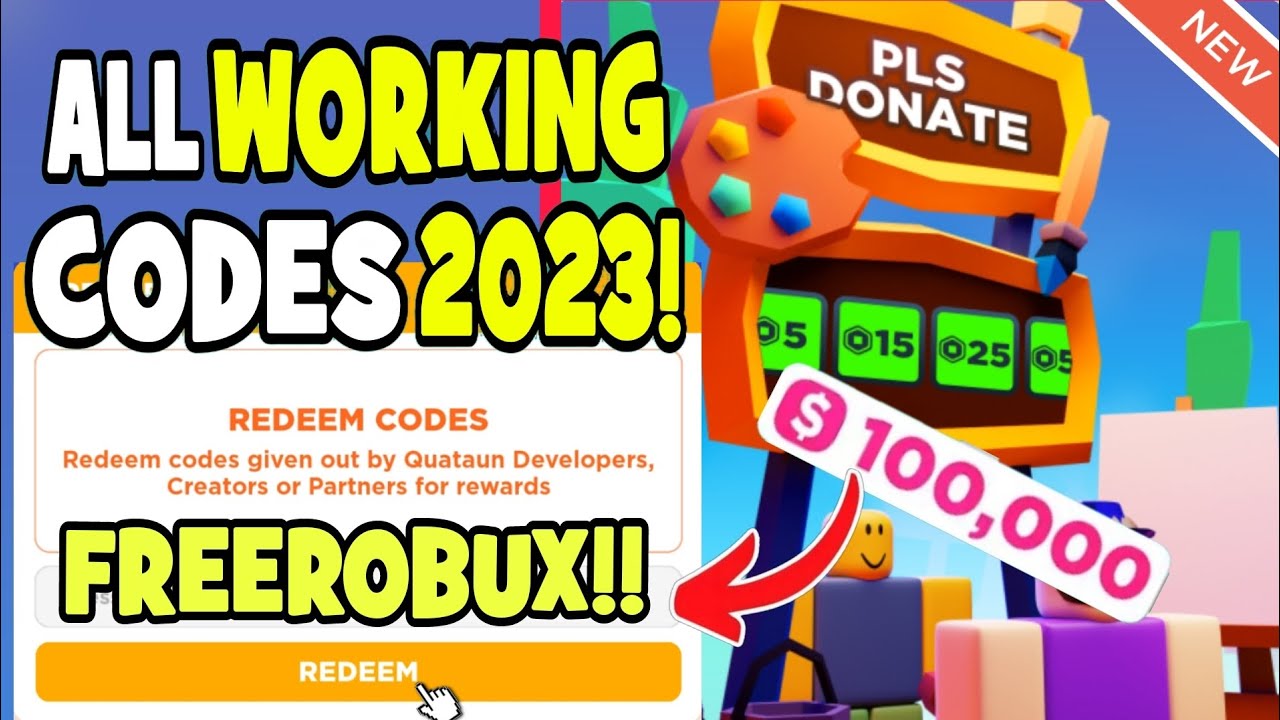 Roblox PLS DONATE codes (December 2023) - Gamepur