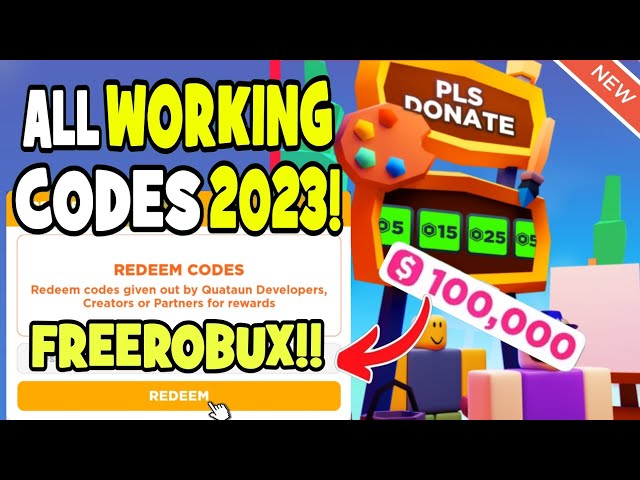 Roblox: Code PLS DONATE 🎄 December 2023 - Alucare