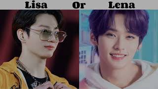 Lisa Or Lena | Choices | BTS Vs Stray Kids | AestheticWorld #lisaandlena #bts #straykids #trending