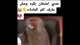 لما يكون عندي امتحان بكره🤣🤣